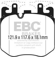 EBC EBCDP42304R EBC 2017+ BMW (Alpina) B7 xDrive 4.4L Twin Turbo Yellowstuff Front Brake Pads