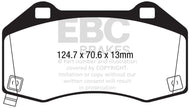 EBC EBCDP32286C EBC 2017+ Fiat 124 Spider 1.4L Turbo Abarth Redstuff Front Brake Pads