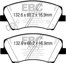 Load image into Gallery viewer, EBC EBCDP23075 EBC 2017+ Hyundai Elantra 1.4L Turbo Greenstuff Front Brake Pads
