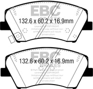 EBC EBCUD1912 EBC 2017+ Hyundai Elantra 1.4L Turbo Ultimax2 Front Brake Pads