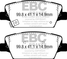 Load image into Gallery viewer, EBC EBCUD2050 EBC 2017+ Kia Cadenza 3.3L Ultimax2 Rear Brake Pads
