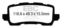 Load image into Gallery viewer, EBC EBCDP63018 EBC 2018+ Honda Odyssey 3.5L Greenstuff Rear Brake Pads
