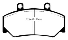 Load image into Gallery viewer, EBC EBCDP4800R EBC 85-93 Volvo 740 2.1 (Bendix) Yellowstuff Front Brake Pads
