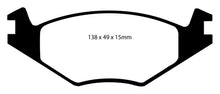 Load image into Gallery viewer, EBC EBCDP3517C EBC 86-93 Volkswagen Cabriolet 1.8 Redstuff Front Brake Pads
