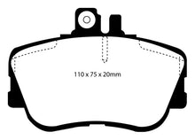 Load image into Gallery viewer, EBC EBCDP3962C EBC 94-95 Mercedes-Benz C220 (W202) 2.2 Redstuff Front Brake Pads
