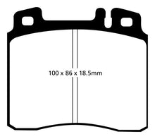 Load image into Gallery viewer, EBC EBCDP4963R EBC 98-99 Mercedes-Benz CL500 5.0 Yellowstuff Front Brake Pads
