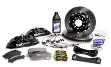 Load image into Gallery viewer, EBC EBCBBK007BLK-2 EBC Racing 12-17 Ford Fiesta ST (Mk7) Black Apollo-4 Calipers 330mm Rotors Front Big Brake Kit
