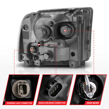 Load image into Gallery viewer, ANZO 99-04 Ford F250/F350/F450/Excursion (excl 99) Projector Headlights - w/Light Bar Chrome Housing Headlights ANZO
