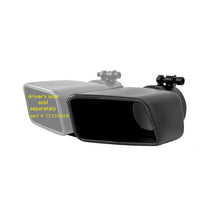 Load image into Gallery viewer, MBRP Universal Tip 4.75inx 3in Rectangle Angled Cut 3in O.D. inlet Pass. Side 7.375in length Black Tips MBRP

