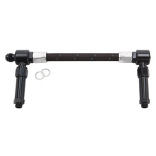 Load image into Gallery viewer, Russell Performance -8 AN to -8 AN ProClassic Demon Carb Dual Inlet Carb Kit (Black/Silver) Carburetor Fuel Inlet Kits Russell
