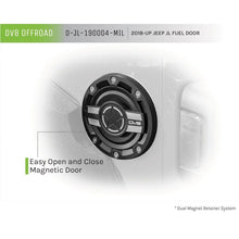Load image into Gallery viewer, DV8 Offroad 2018+ Jeep JL Aluminum Fuel Door for 20-Pres Wrangler Fuel Caps DV8 Offroad
