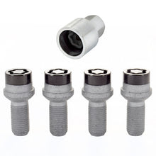 Load image into Gallery viewer, McGard Wheel Lock Bolt Set - 4pk. (Radius Seat) M14X1.5 / 17mm Hex / 26.7mm Shank Length - Black Wheel Bolts McGard
