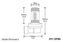 Load image into Gallery viewer, Diode Dynamics H11 XP80 LED - Cool - White Set of 4 Bulbs Diode Dynamics   
