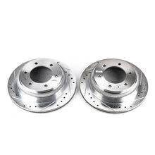Load image into Gallery viewer, Power Stop 96-99 Acura SLX Rear Evolution Drilled &amp; Slotted Rotors - Pair Brake Rotors - Slot &amp; Drilled PowerStop   

