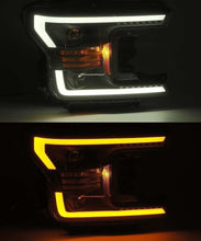 Load image into Gallery viewer, AlphaRex 18-20 Ford F-150 LUXX LED Proj Headlights Plank Style Chrome w/Activ Light/DRL Headlights AlphaRex
