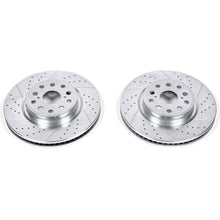 Load image into Gallery viewer, Power Stop 07-17 Lexus LS460 Front Evolution Drilled &amp; Slotted Rotors - Pair Brake Rotors - Slot &amp; Drilled PowerStop   
