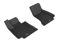 3D MAXpider 2017-2019 Mercedes-Benz E-Class Sedan W213 Kagu 1st Row Floormat - Black Floor Mats - Rubber 3D MAXpider   