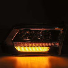 Load image into Gallery viewer, AlphaRex 09-18 Dodge Ram 2500 LUXX LED Proj Headlights Plank Style Black w/Activ Light/DRL Headlights AlphaRex
