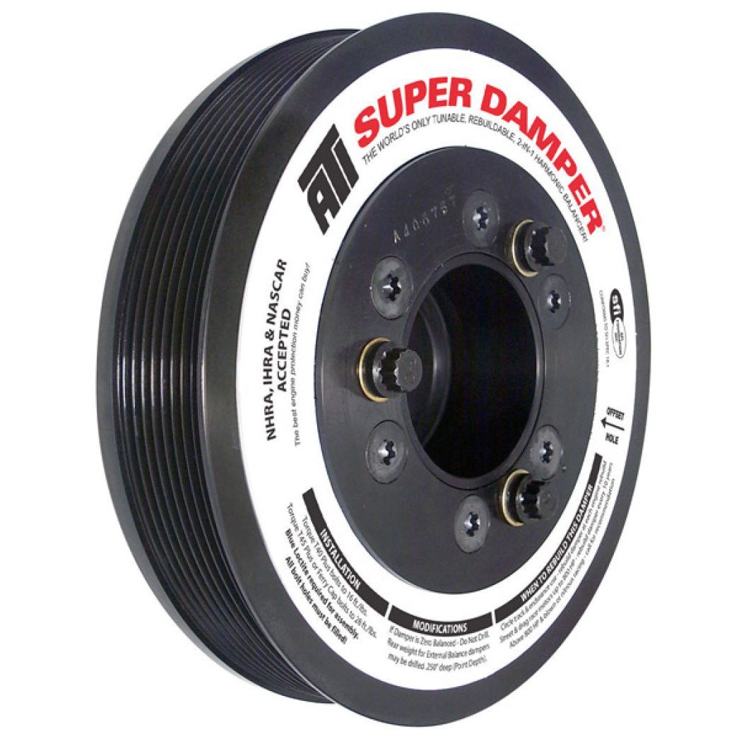 ATI Damper - 7.45in - Steel - 8 Grv - Ford 7.3 - Powerstroke - 99-03 - Ext Bal - 3 Ring - Diesel Crankshaft Dampers ATI