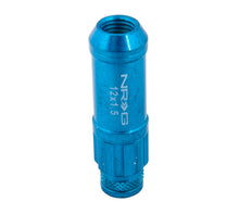 Load image into Gallery viewer, NRG 700 Series M12 X 1.5 Steel Lug Nut w/Dust Cap Cover Set 21 Pc w/Locks &amp; Lock Socket - Blue Lug Nuts NRG
