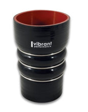 Load image into Gallery viewer, Vibrant Silicone Coupling 4 Ply Aramid CAC Transition Hose 3.25in x 3in Inlet/Outlet - Black Silicone Couplers &amp; Hoses Vibrant
