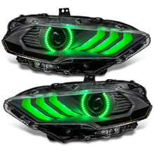 Load image into Gallery viewer, Oracle Lighting 18-23 Ford Mustang Dynamic ColorSHIFT LED Headlights - Black Series SEE WARRANTY Headlights ORACLE Lighting   
