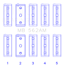 Load image into Gallery viewer, King Fiat / Lancia / Seat 4cyl (Size STD) Main Bearing Set Bearings King Engine Bearings
