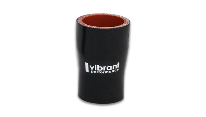 Vibrant 4 Ply Aramid Reducer Coupling 1.5in Inlet x 1in Outlet x 3in Length - Black Silicone Couplers & Hoses Vibrant   
