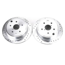 Load image into Gallery viewer, Power Stop 15-19 Subaru WRX Rear Evolution Drilled &amp; Slotted Rotors - Pair Brake Rotors - Slot &amp; Drilled PowerStop   
