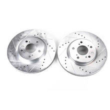 Load image into Gallery viewer, Power Stop 05-12 Acura RL Front Evolution Drilled &amp; Slotted Rotors - Pair Brake Rotors - Slot &amp; Drilled PowerStop   
