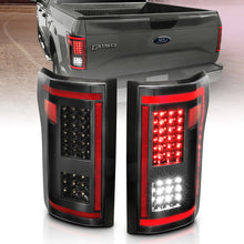 Load image into Gallery viewer, ANZO 15-17 Ford F-150 LED Taillights Black w/ Sequential Tail Lights ANZO
