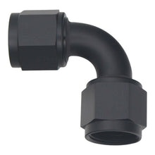 Load image into Gallery viewer, DeatschWerks 10AN Flare Female Swivel 90-Degree to 10AN Flare Female Swivel - Anodized Matte Black Fittings DeatschWerks
