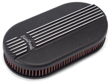 Load image into Gallery viewer, Edelbrock EDE41153 Edelbrock Air Cleaner Classic Series Oval Aluminum Top Cloth Element 17 5In X 9 35In X 3 9In Black
