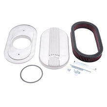 Load image into Gallery viewer, Edelbrock EDE41159 Edelbrock Air Cleaner Classic Series Oval Aluminum Top Cloth Element 17 5In X 9 35In X 3 9In Satin
