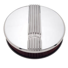 Load image into Gallery viewer, Edelbrock EDE4117 Edelbrock Air Cleaner Classic Series Round Aluminum Top Cloth Element 14In Dia X 3 9In Polished
