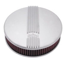 Load image into Gallery viewer, Edelbrock EDE41179 Edelbrock Air Cleaner Classic Series Round Aluminum Top Cloth Element 14In Dia X 3 9In Satin
