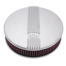 Load image into Gallery viewer, Edelbrock EDE41179 Edelbrock Air Cleaner Classic Series Round Aluminum Top Cloth Element 14In Dia X 3 9In Satin
