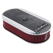 Load image into Gallery viewer, Edelbrock EDE4273 Edelbrock Air Cleaner Elite II Oval Single 4-Bbl Carb 2 5In Red Element Polished
