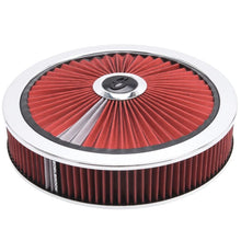 Load image into Gallery viewer, Edelbrock EDE43660 Edelbrock Air Cleaner Pro-Flo High-Flow Series Round Filtered Top Cloth Element 14In Dia X 3 125In
