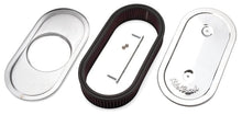 Load image into Gallery viewer, Edelbrock EDE1236 Edelbrock Air Cleaner Pro-Flo Series Oval Steel Top Cloth Element 13 5In X 7In X 3 5In Chrome

