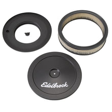 Load image into Gallery viewer, Edelbrock EDE1203 Edelbrock Air Cleaner Pro-Flo Series Round Steel Top Paper Element 10In Dia X 3 5In Black
