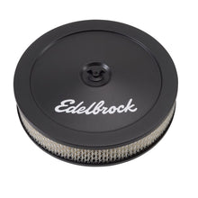 Load image into Gallery viewer, Edelbrock EDE1203 Edelbrock Air Cleaner Pro-Flo Series Round Steel Top Paper Element 10In Dia X 3 5In Black
