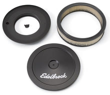 Load image into Gallery viewer, Edelbrock EDE1203 Edelbrock Air Cleaner Pro-Flo Series Round Steel Top Paper Element 10In Dia X 3 5In Black
