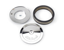 Load image into Gallery viewer, Edelbrock EDE1208 Edelbrock Air Cleaner Pro-Flo Series Round Steel Top Paper Element 10In Dia X 3 5In Chrome
