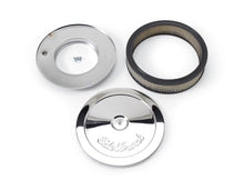 Load image into Gallery viewer, Edelbrock EDE1208 Edelbrock Air Cleaner Pro-Flo Series Round Steel Top Paper Element 10In Dia X 3 5In Chrome
