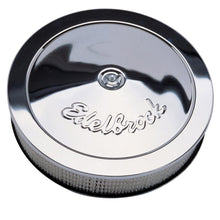 Load image into Gallery viewer, Edelbrock EDE1207 Edelbrock Air Cleaner Pro-Flo Series Round Steel Top Paper Element 14In Dia X 3 313In Chrome

