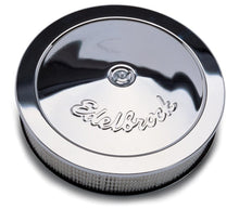 Load image into Gallery viewer, Edelbrock EDE1221 Edelbrock Air Cleaner Pro-Flo Series Round Steel Top Paper Element 14In Dia X 3 75In Dropped Base

