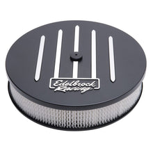 Load image into Gallery viewer, Edelbrock EDE41663 Edelbrock Air Cleaner Racing Series Round Aluminum Top Cloth Element 14In Dia X 3 125In Dropped Base
