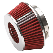 Load image into Gallery viewer, Edelbrock EDE43611 Edelbrock Air Filter Pro-Flo Series Conical 3 7In Tall Red/Chrome
