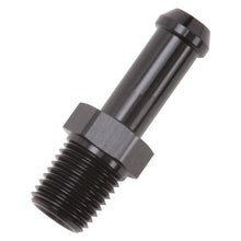 Load image into Gallery viewer, Edelbrock EDE8191 Edelbrock Hose End Straight 1/4In NPT to 3/8In Barb Black Anodize
